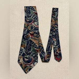 Alta Moda Cervino Multicolor Abstract Men's‎ Tie 100% Silk